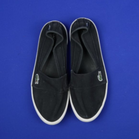 Men's Lacoste Marice Canvas Slip-ons Shoes Loafers Plimsolls - Picture 5 of 6